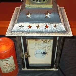 Halloween Ghost and Pumpkin Candle Lantern
